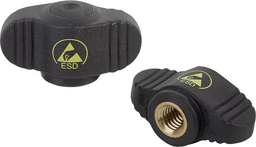 Flügelgriffe "Miniwing" antistatisch mit Inneng...