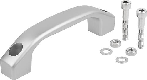 Bügelgriffe Aluminium lackiert, Montage von der...