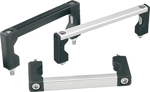 Bügelgriffe Aluminium mit Kunststoff-Griffschen...