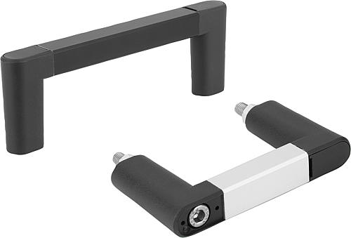 Bügelgriffe Aluminium mit Kunststoff-Griffschen...