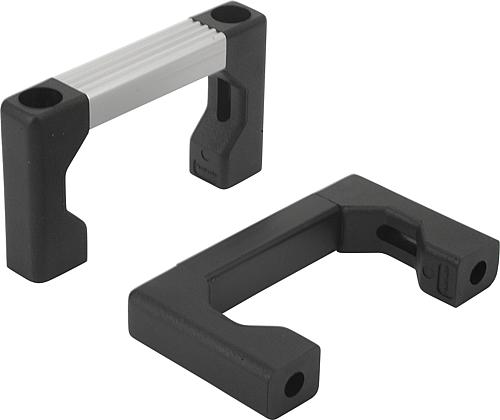 Bügelgriffe Aluminium mit Kunststoff-Griffschen...