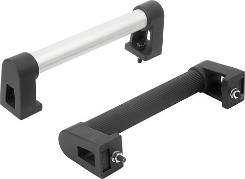 Rohrgriffe Aluminium mit Kunststoff-Griffschenk...