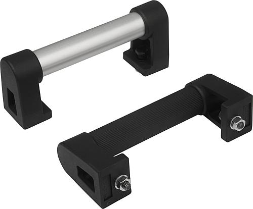 Rohrgriffe Aluminium mit Kunststoff-Griffschenk...