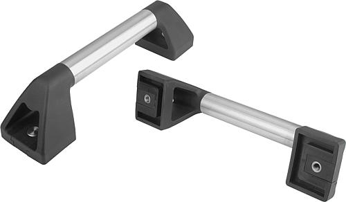 Rohrgriffe Edelstahl mit Kunststoff-Griffschenk...