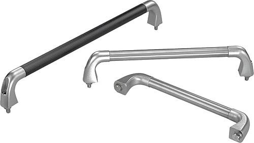 Rohrgriffe Edelstahl mit Feinguss-Griffschenkel