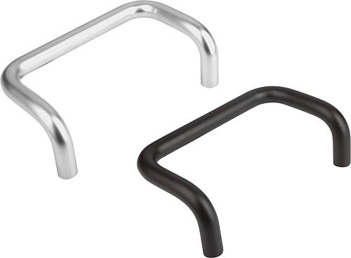 Bügelgriffe Stahl, Rundprofil abgewinkelt, matt...