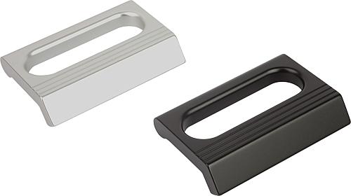 Profilgriffe Aluminium Montage von der Rückseite