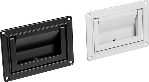 Schalengriffe Aluminium klappbar, rückfedernd