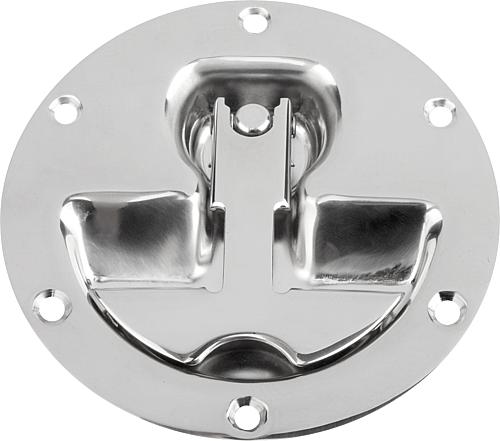 Schalengriffe Edelstahl klappbar, rund