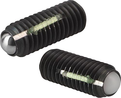 Kugeldruckschrauben ohne Kopf mit voller Kugel...