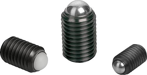 Kugeldruckschrauben ohne Kopf mit voller Kugel