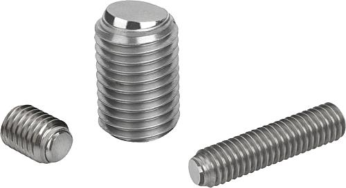 Kugeldruckschrauben ohne Kopf, Edelstahl mit a...