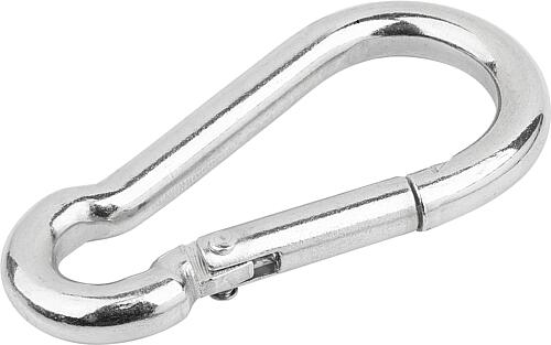 Karabinerhaken DIN 5299 Stahl Form C