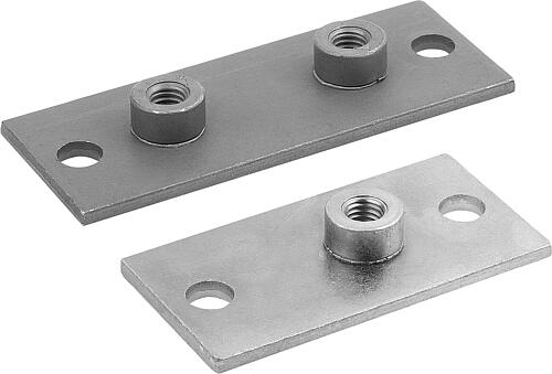 Anschweißplatten lang für Schellen DIN 3015 Tei...