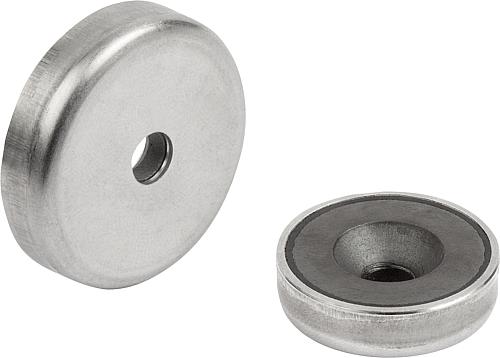 Magnete mit Senkbohrung (Flachgreifer) aus Har...