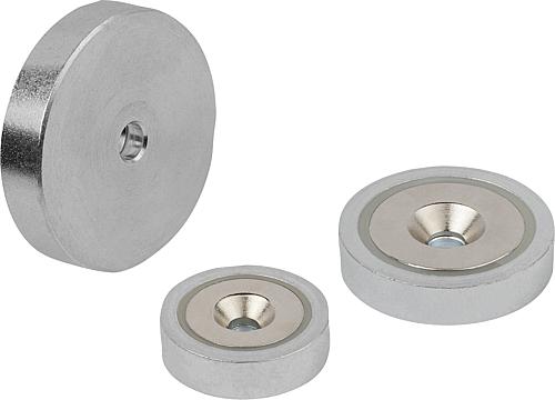 Magnete mit Senkbohrung (Flachgreifer) aus NdFeB