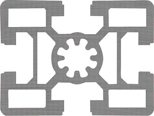 Aluminiumprofile 45x60 Typ B