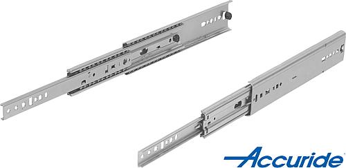 Teleskopschienen Stahl für Seitenmontage, Voll...