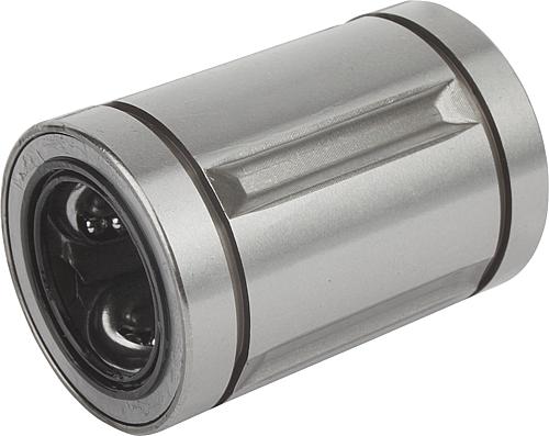 Linearkugellager mit Stahlkäfig, geschlossen