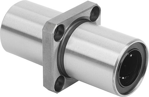 Linearkugellager Stahl mit Mittelflansch, quadr...