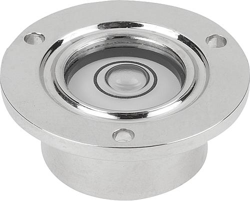 Dosenlibellen in Fassung zum Anschrauben, Form ...