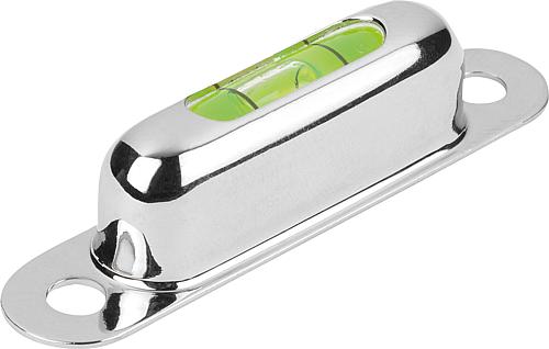 Röhrenlibellen mit Fassung zum Anschrauben, For...