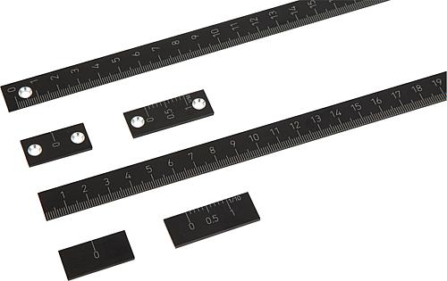 Maßstäbe Aluminium, selbstklebend oder mit Bohr...