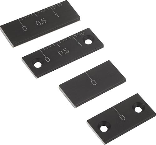 Nonius und Nullmarken Aluminium, selbstklebend ...