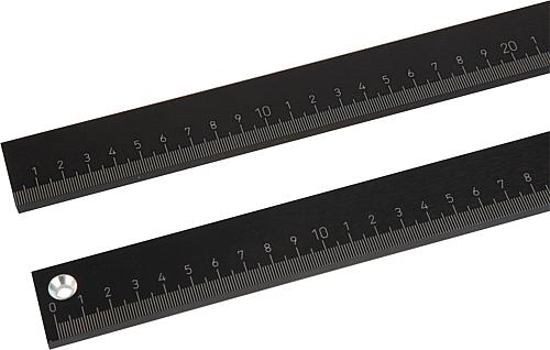 Maßstäbe Aluminium, selbstklebend oder mit Bohr...