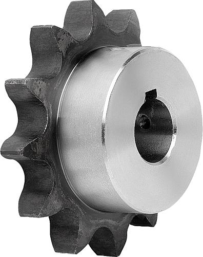 Kettenräder einfach 1“ x 17,02 mm DIN ISO 606,...