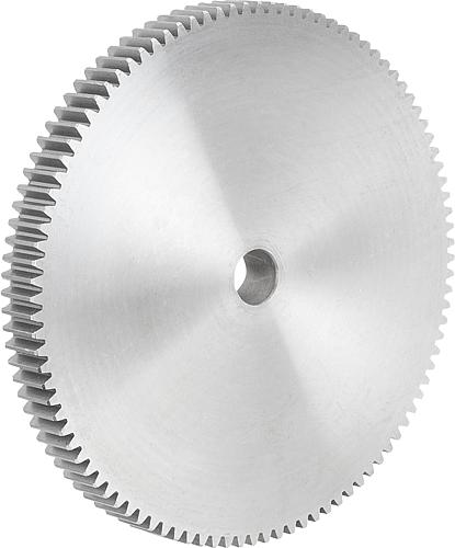 Stirnzahnräder aus Stahl, Modul 2, Verzahnung g...