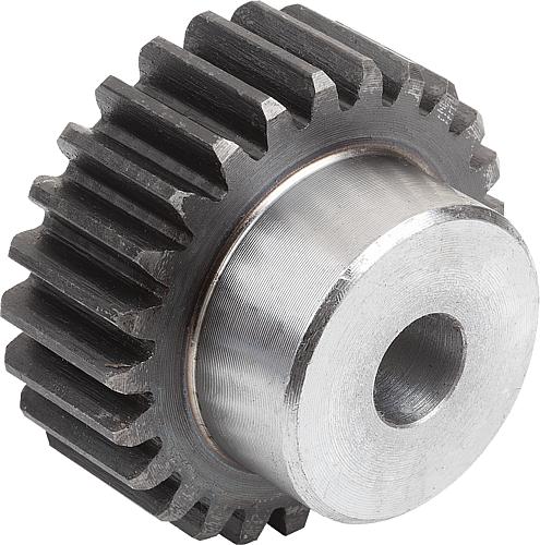Stirnzahnräder aus Stahl, Modul 2 Verzahnung g...