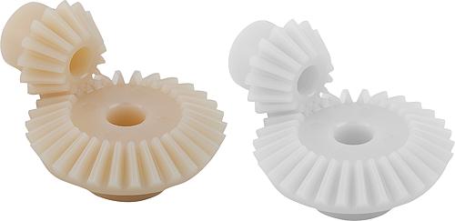 Kegelräder aus Kunststoff, Übersetzung 1:2 ges...