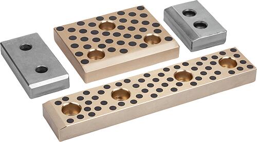 Gleitplatten Bronze oder Stahl, wartungsfrei