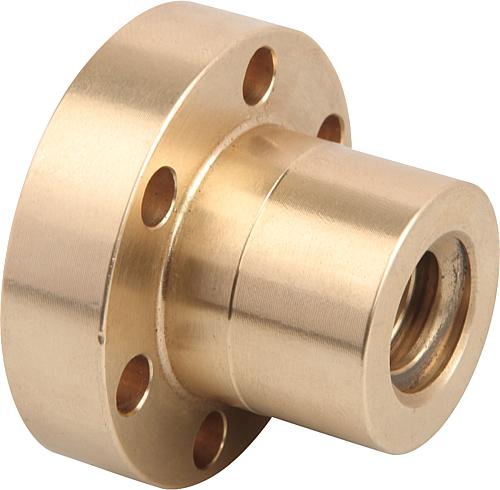 Trapezgewindemuttern mit Flansch eingängig, Re...