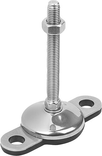 Stellfüße Stahl oder Edelstahl Form E