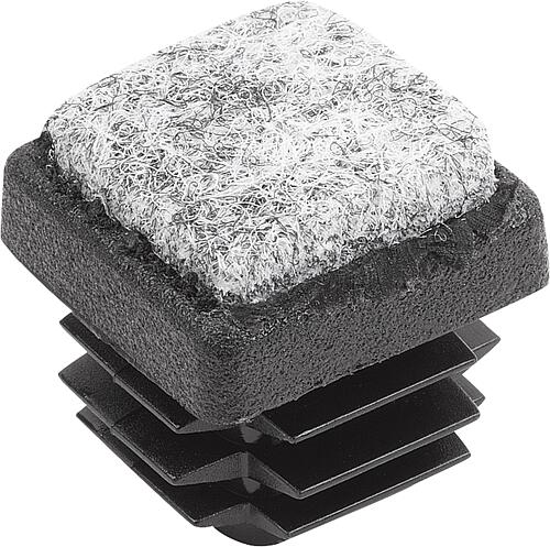 Stopfen Kunststoff mit Filzgleitfläche für Rund...