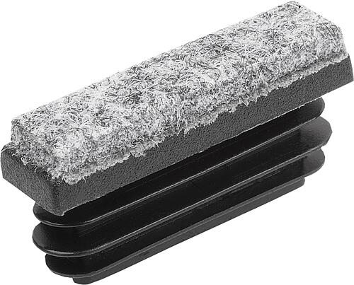 Stopfen Kunststoff mit Filzgleitfläche für Rund...