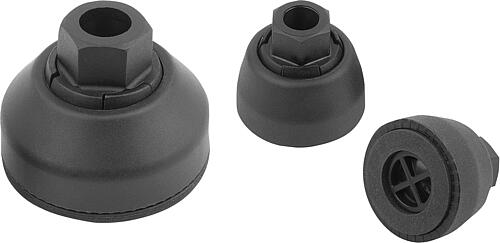 Teller für Gelenkfüße aus Kunststoff