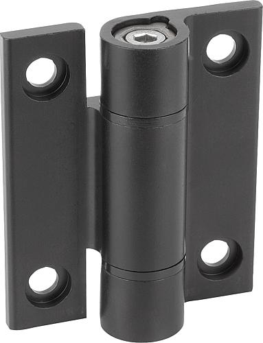 Scharniere aus Aluminium, mit Rastfunktion