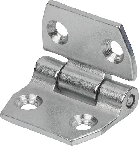 Scharniere aus Stahl, wartungsfrei, Form C