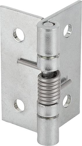 Federscharniere aus Stahl, Edelstahl oder Alumi...