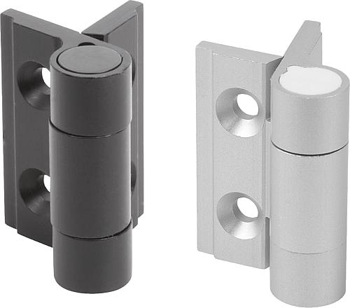 Federscharniere Aluminiumprofil-Spannfederschar...