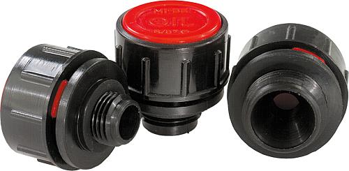 Entlüftungsschrauben mit Spritzschutz