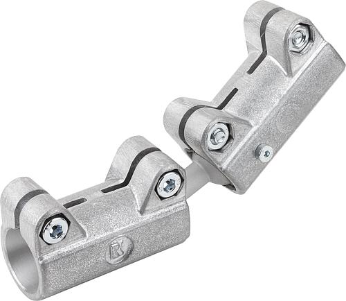 Rohrverbinder gerade, Aluminium mit Doppelkuge...