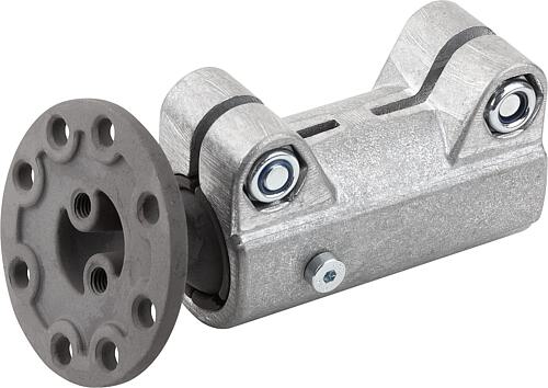 Rohrverbinder gerade, Aluminium mit Kugelgelenk