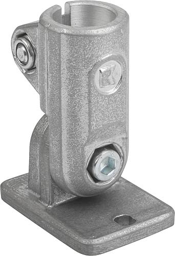 Rohrverbinder Gelenkfuß Aluminium - inch