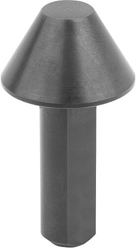 Spitzen Stahl für Reitstöcke mit Spitzenhöhe 12...