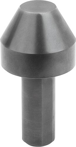 Spitzen Stahl für Reitstöcke mit Spitzenhöhe 75...