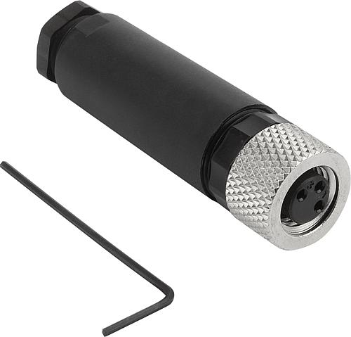 Steckverbinder konfektionierbar mit Schraubansc...